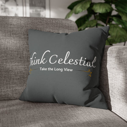 Think Celestial Spun Polyester Square Pillowcase