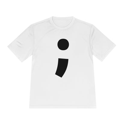 Semi-Colon ; Moisture Wicking Tee