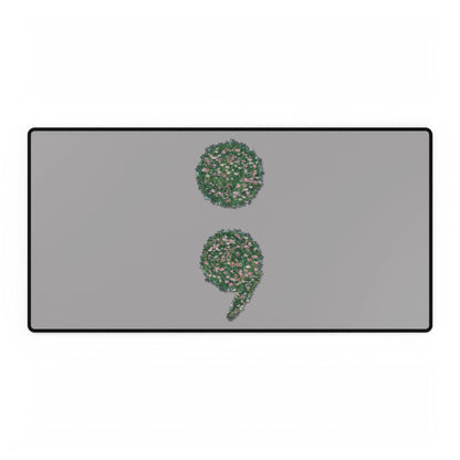 Flowers Semi-Colon Desk Mats