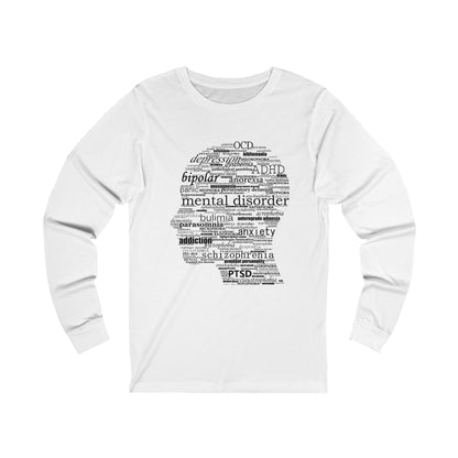 Mental Disorder Silhouette Jersey Long Sleeve Tee