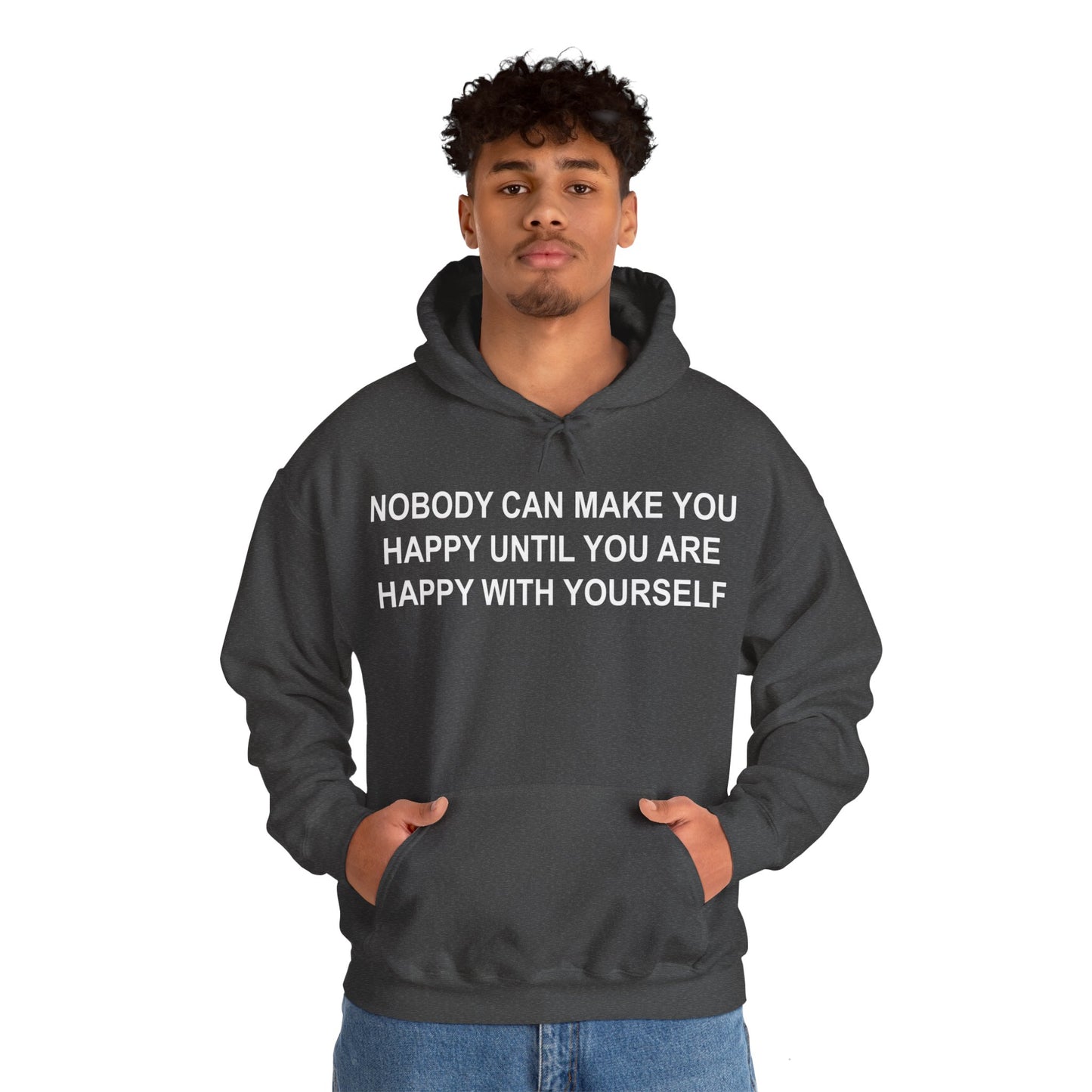 Happy with Yourself Heavy Blend™ Hooded Sweatshirt