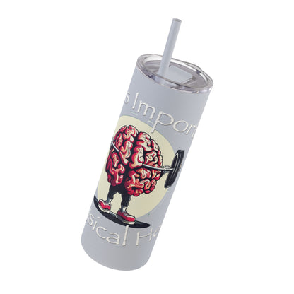 Mental Health Muscle Skinny Matte Tumbler, 20oz