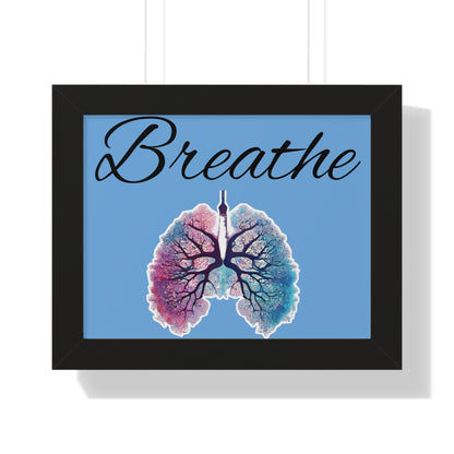 Breathe Framed Horizontal Poster