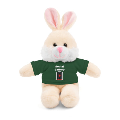 Social Battery Low Stuffed Animals with Tee