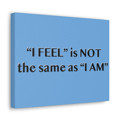 I Feel is Not the same as I Am Canvas Gallery Wraps