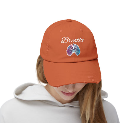 Breathe Unisex Distressed Cap