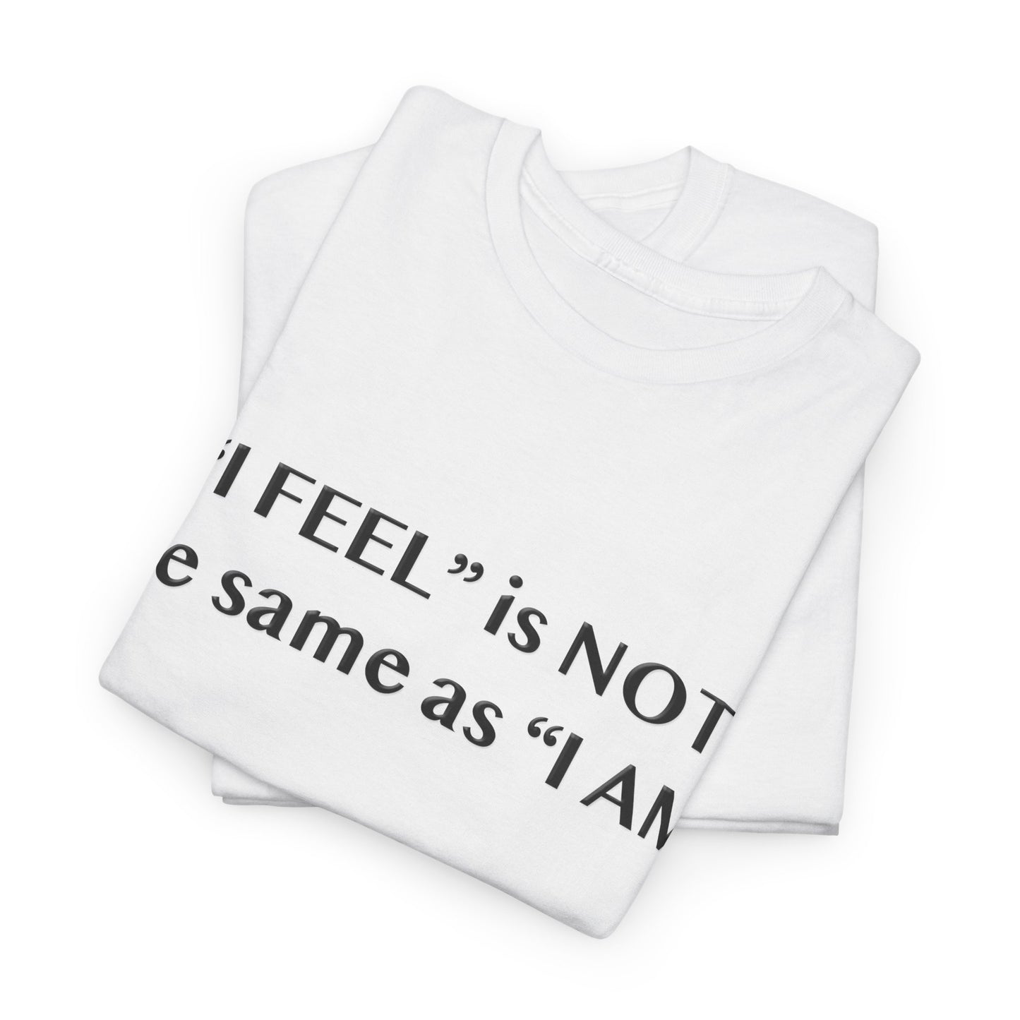 I Feel is Not the same as I Am Unisex Heavy Cotton Tee