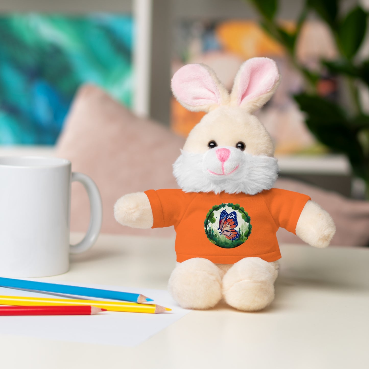 Semi-Colon Butterfly Stuffed Animals with Tee