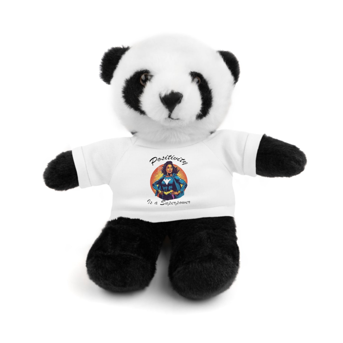 Positivity is a Superpower Female Superhero Stuffed Animals with Tee