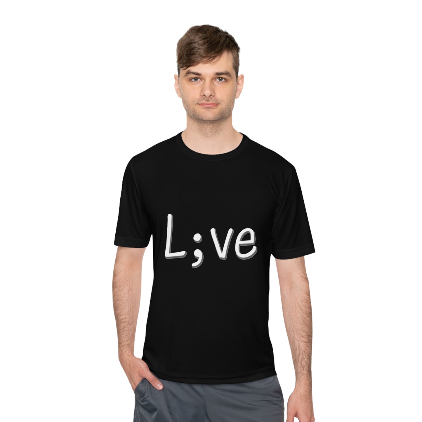 Semi-Colon L;ve Moisture Wicking Tee