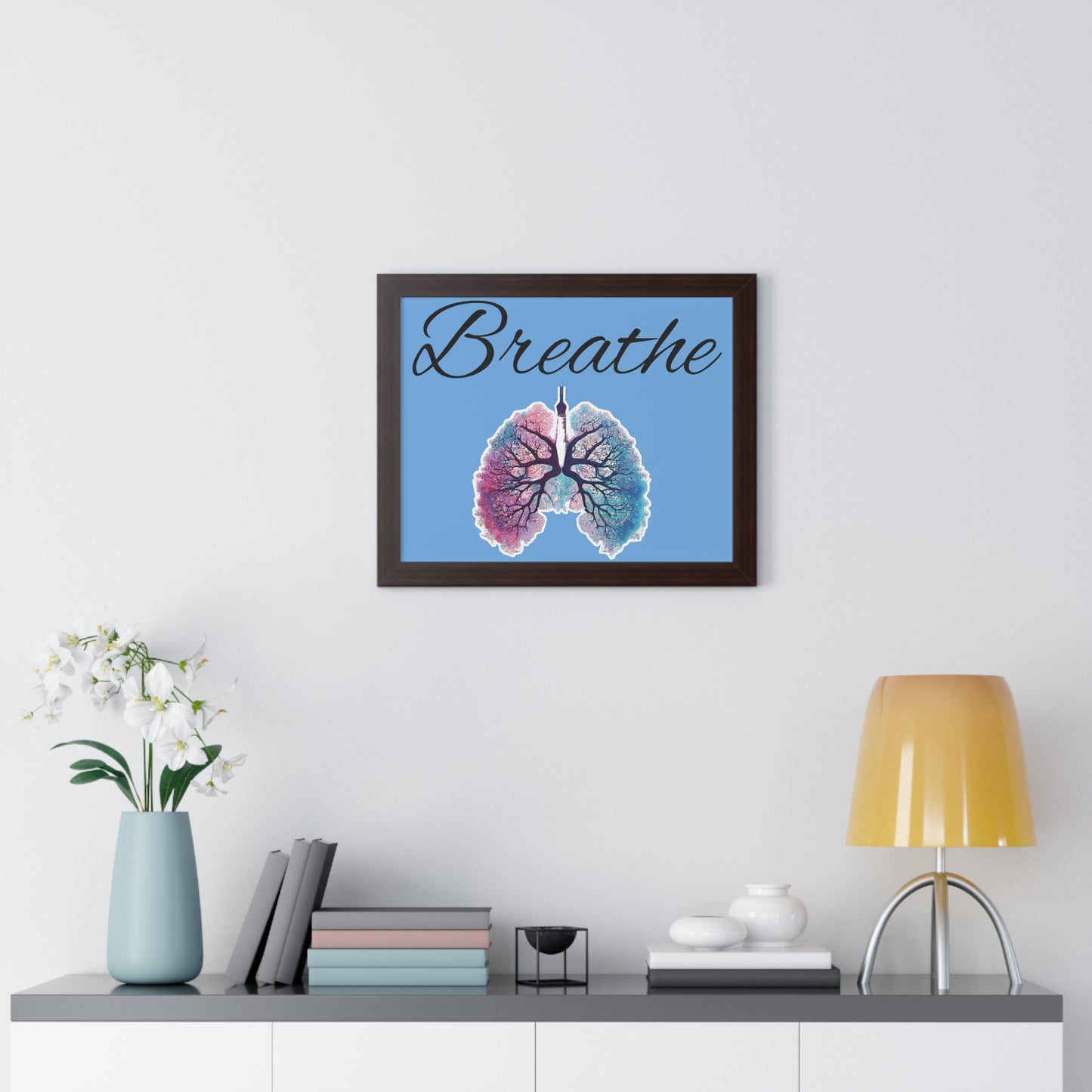 Breathe Framed Horizontal Poster