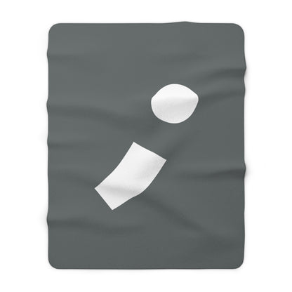 Semi-Colon ; Sherpa Fleece Blanket