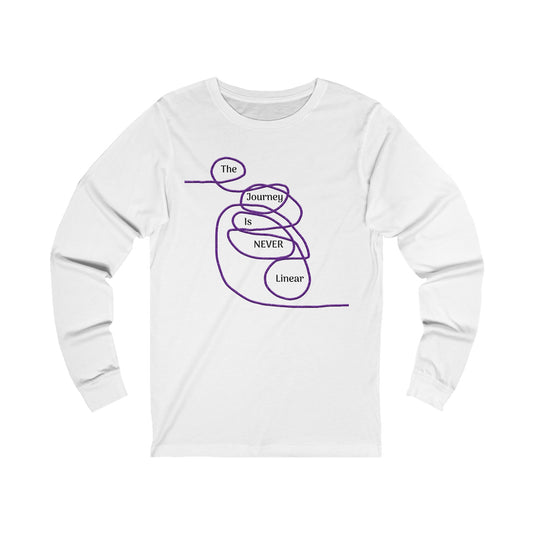 The Journey is Never Linear Jersey Long Sleeve Tee