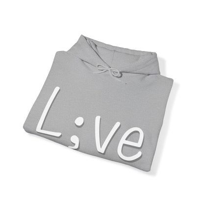 Semi-Colon L;ve Heavy Blend™ Hooded Sweatshirt