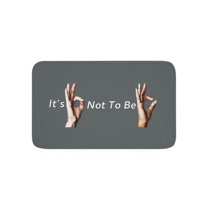 It's OK Not To Be OK Hands Memory Foam Bath Mat