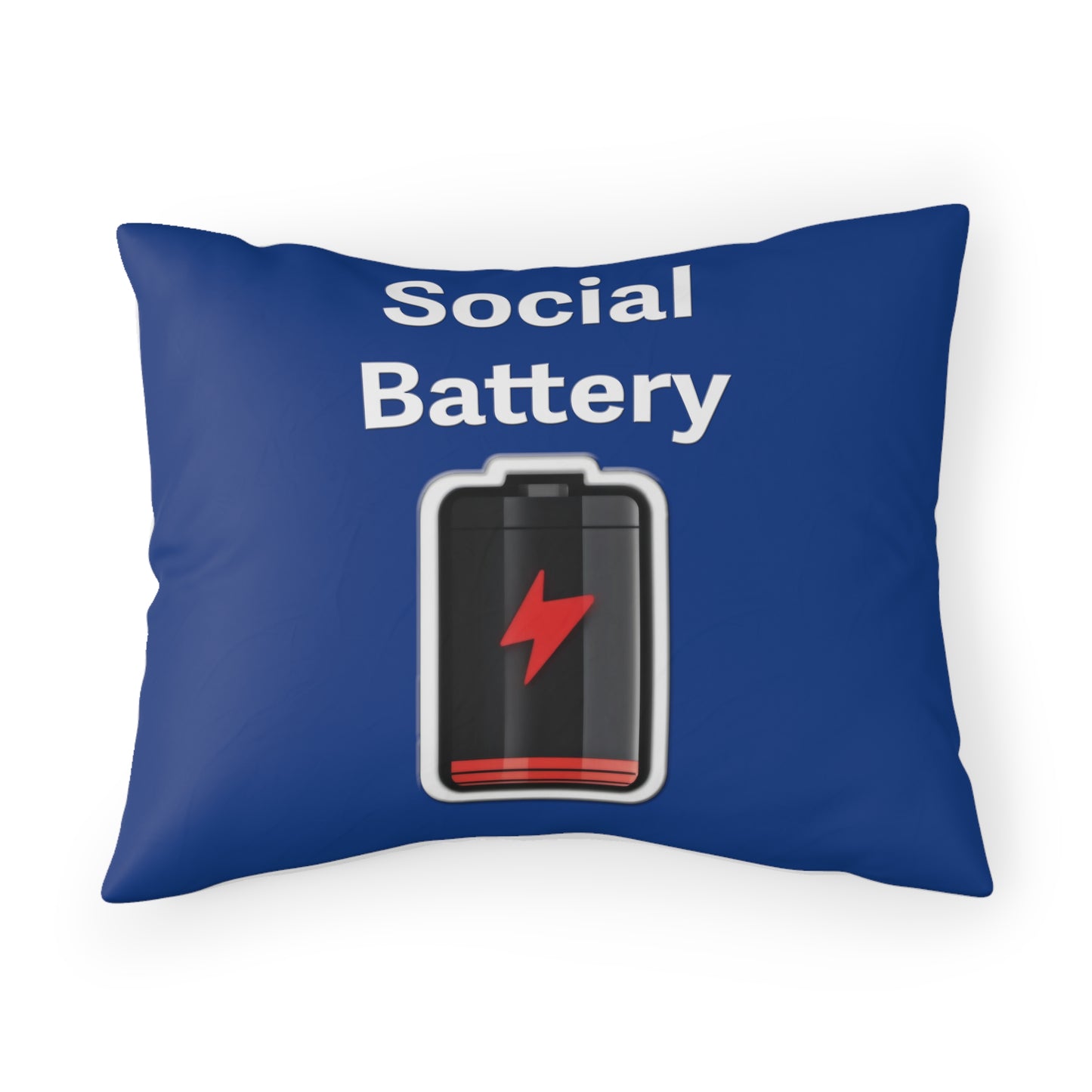 Social Battery Low Pillow Sham