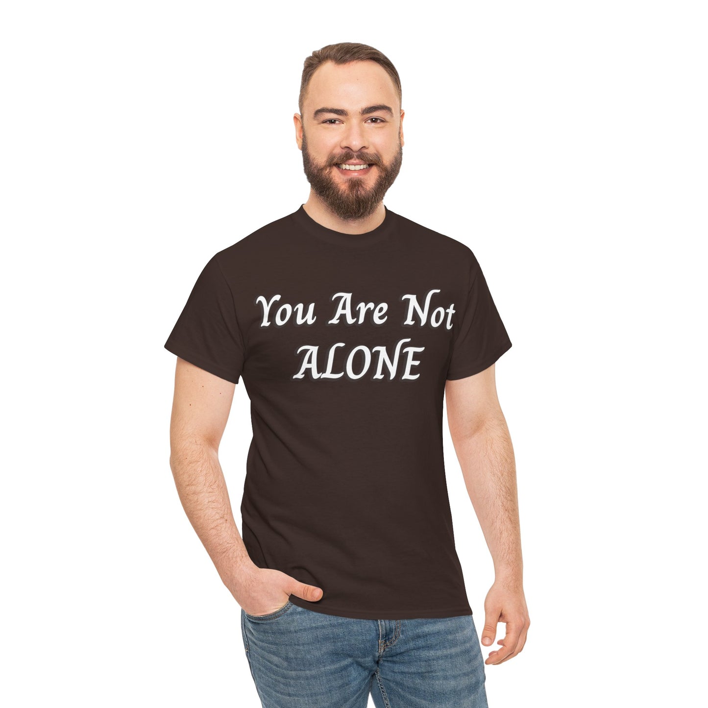 You Are Not Alone Unisex Heavy Cotton Tee