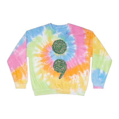 Flowers Semi-Colon Unisex Tie-Dye Sweatshirt