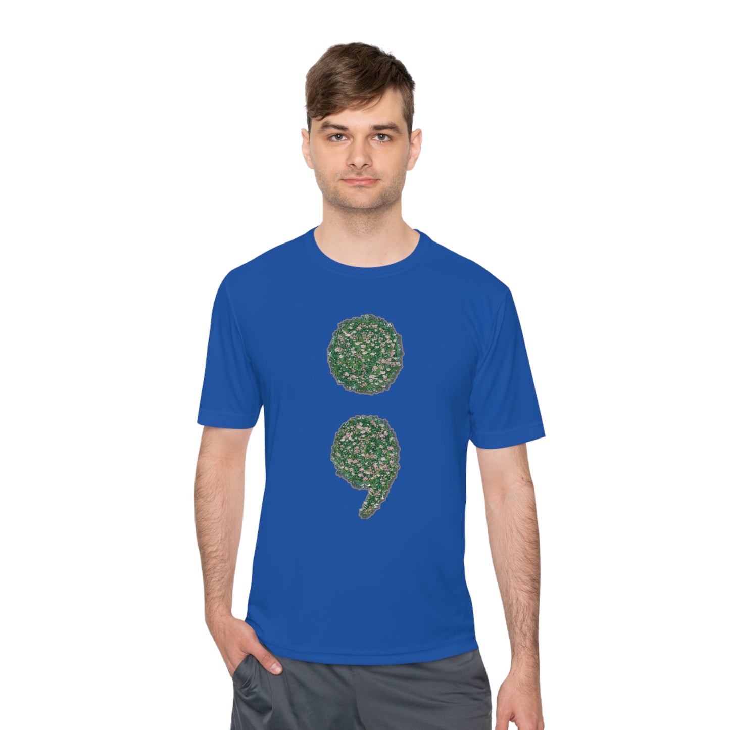 Flowers Semi-Colon Moisture Wicking Tee