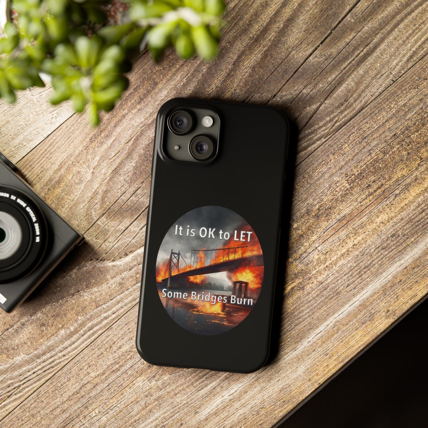 It is OK to let some Bridges Burn Slim Phone Cases