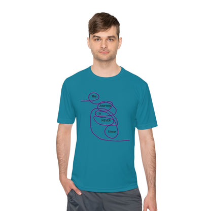 The Journey is Never Linear Moisture Wicking Tee