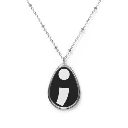 Semi-Colon ; Oval Necklace