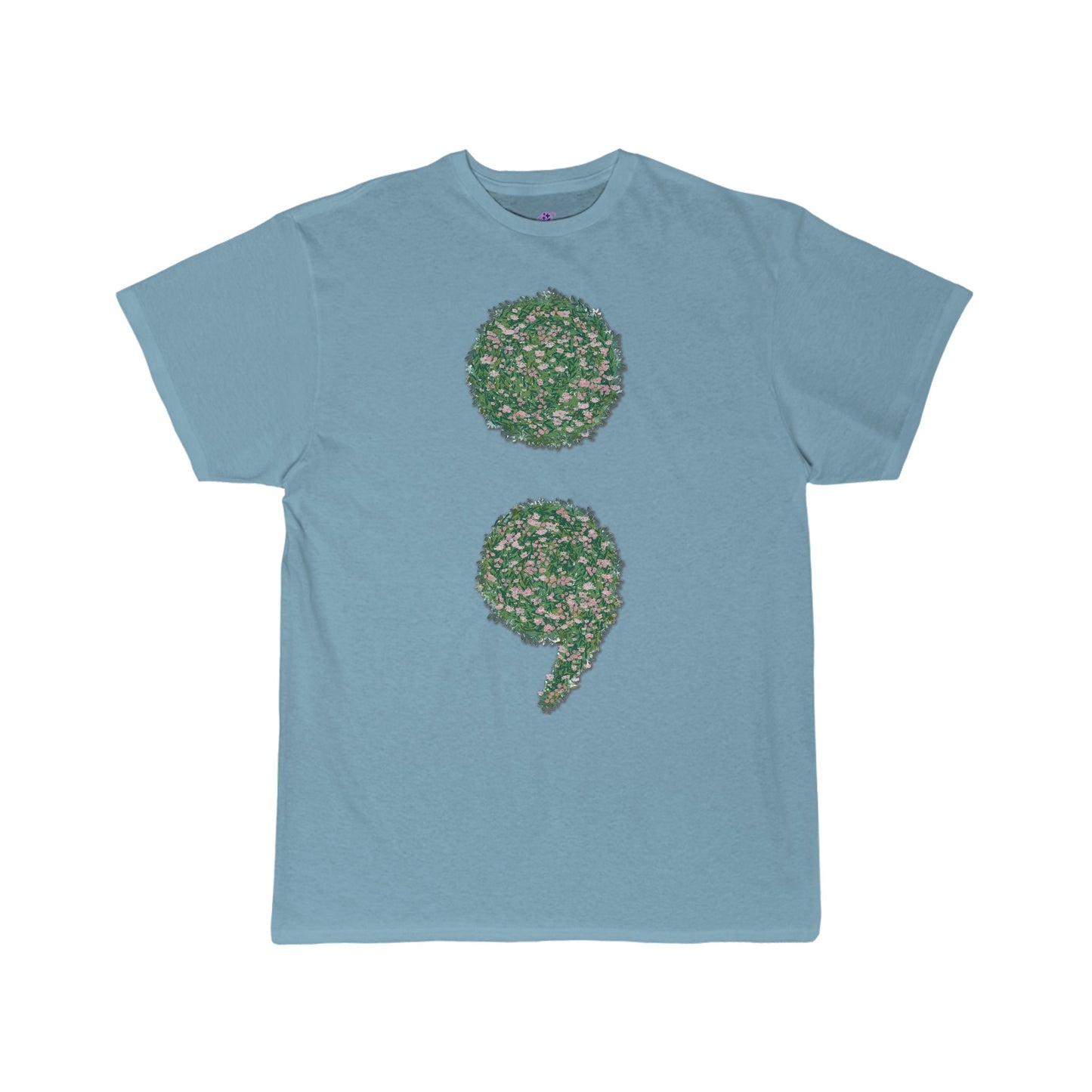 Flowers Semi-Colon Men's Short Sleeve Tee