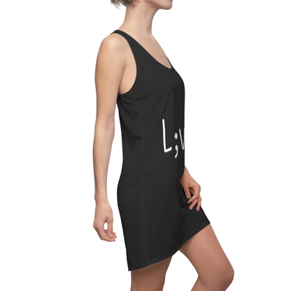 Semi-Colon L;ve Women's Cut & Sew Racerback Dress (AOP)