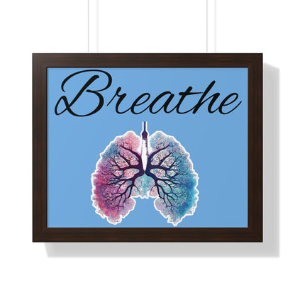 Breathe Framed Horizontal Poster