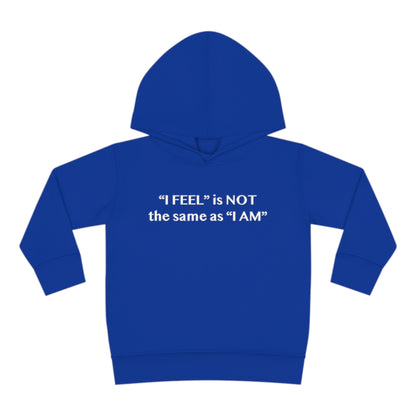 I Feel is Not the same as I Am Toddler Pullover Fleece Hoodie