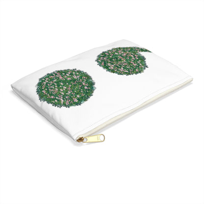 Flowers Semi-Colon Accessory Pouch