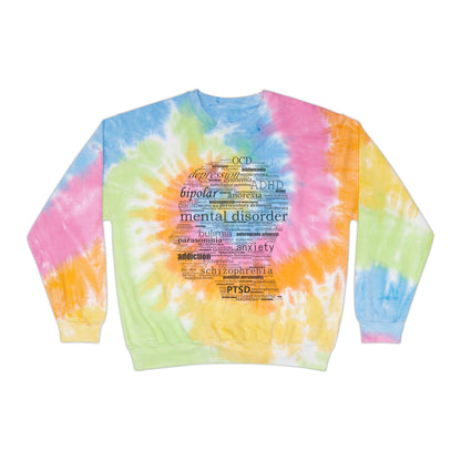 Mental Disorder Silhouette Tie-Dye Sweatshirt