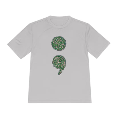 Flowers Semi-Colon Moisture Wicking Tee