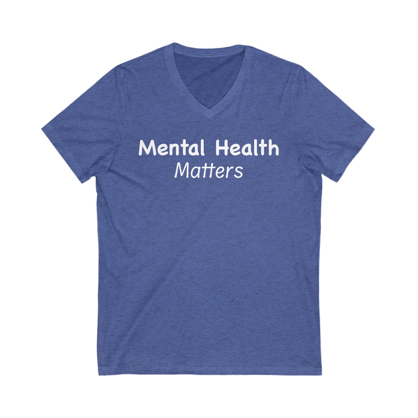 Mental Health Matters Jersey Short Sleeve V-Neck Tee