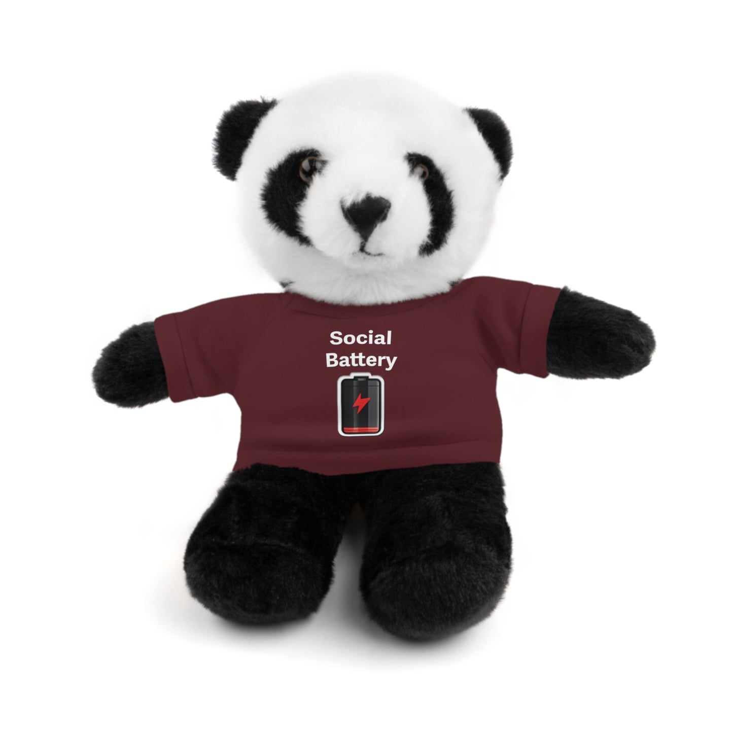 Social Battery Low Stuffed Animals with Tee