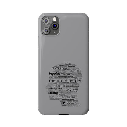 Mental Disorder Silhouette Slim Phone Cases