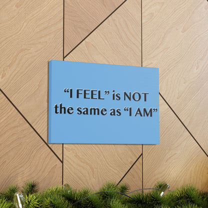 I Feel is Not the same as I Am Canvas Gallery Wraps