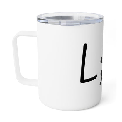 Semi-Colon L;ve 10oz Insulated Coffee Mug