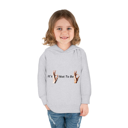 It's OK Not To Be OK Hands Toddler Pullover Fleece Hoodie