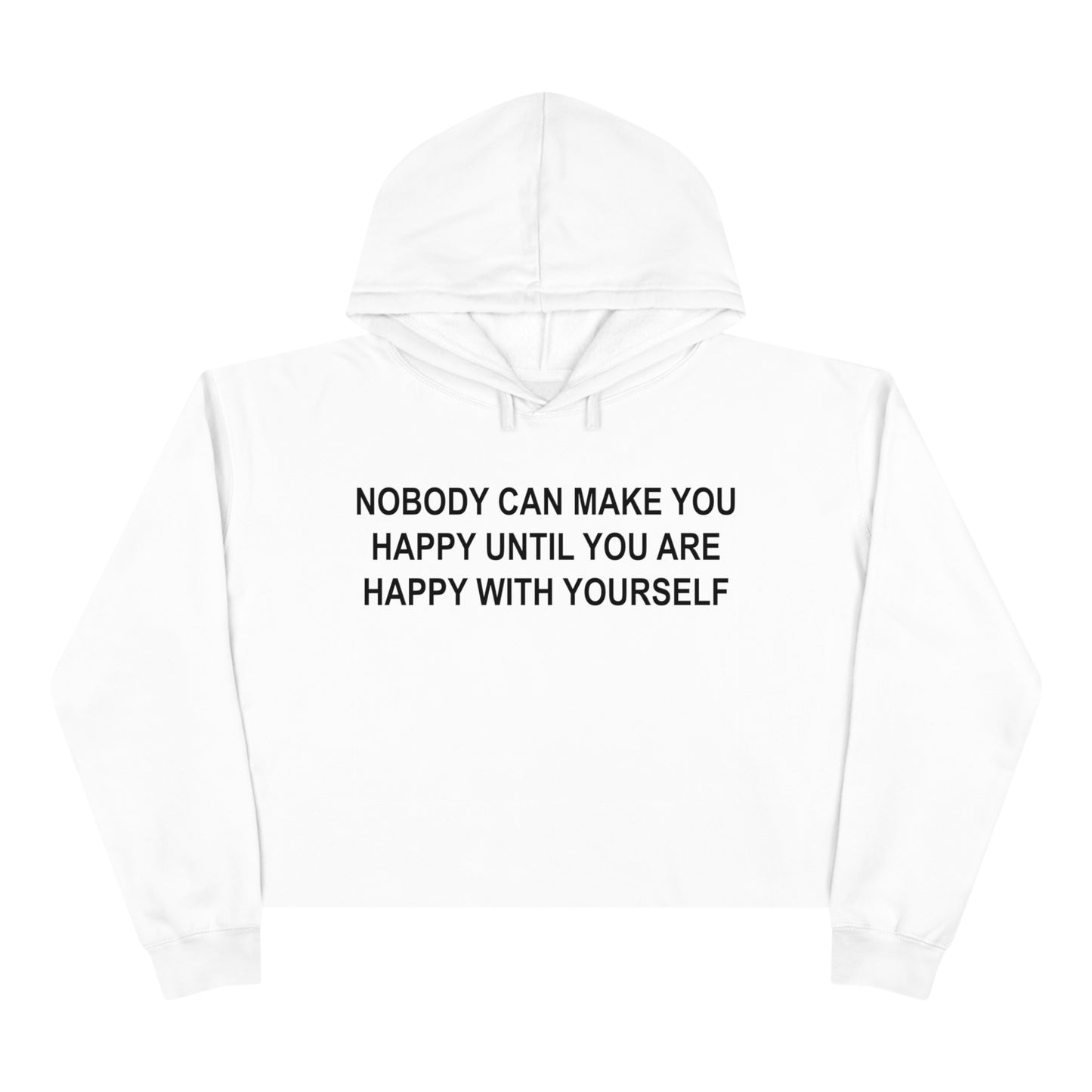 Happy with Yourself Crop Hoodie