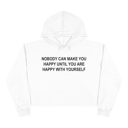 Happy with Yourself Crop Hoodie