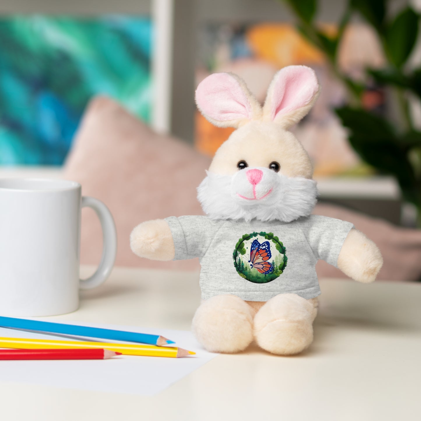 Semi-Colon Butterfly Stuffed Animals with Tee