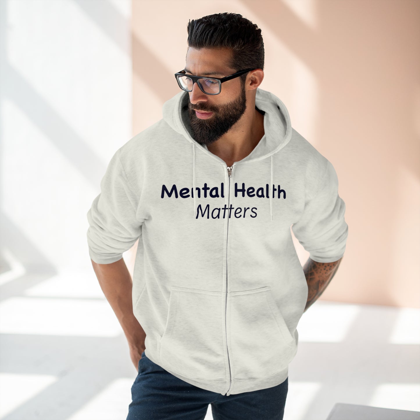 Mental Health Matters Unisex Zip Hoodie