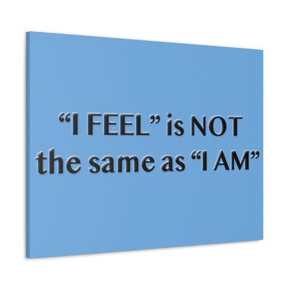 I Feel is Not the same as I Am Canvas Gallery Wraps