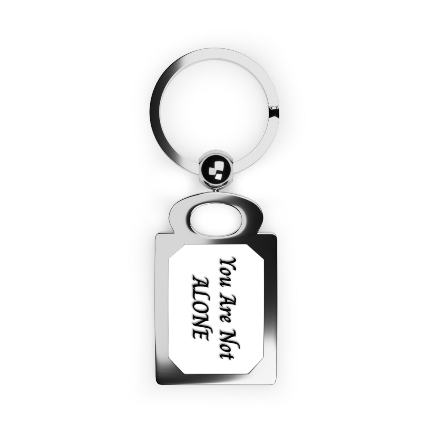 You Are Not Alone Rectangle Photo Keyring