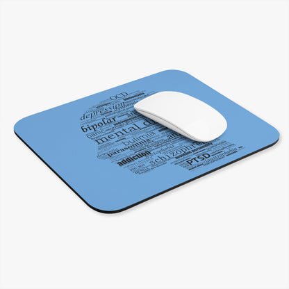 Mental Disorder Silhouette Mouse Pad (Rectangle)