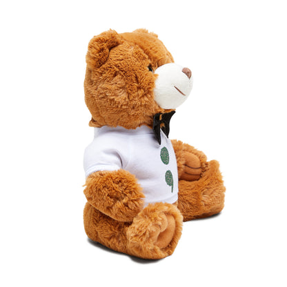 Flowers Semi-Colon Teddy Bear with T-Shirt