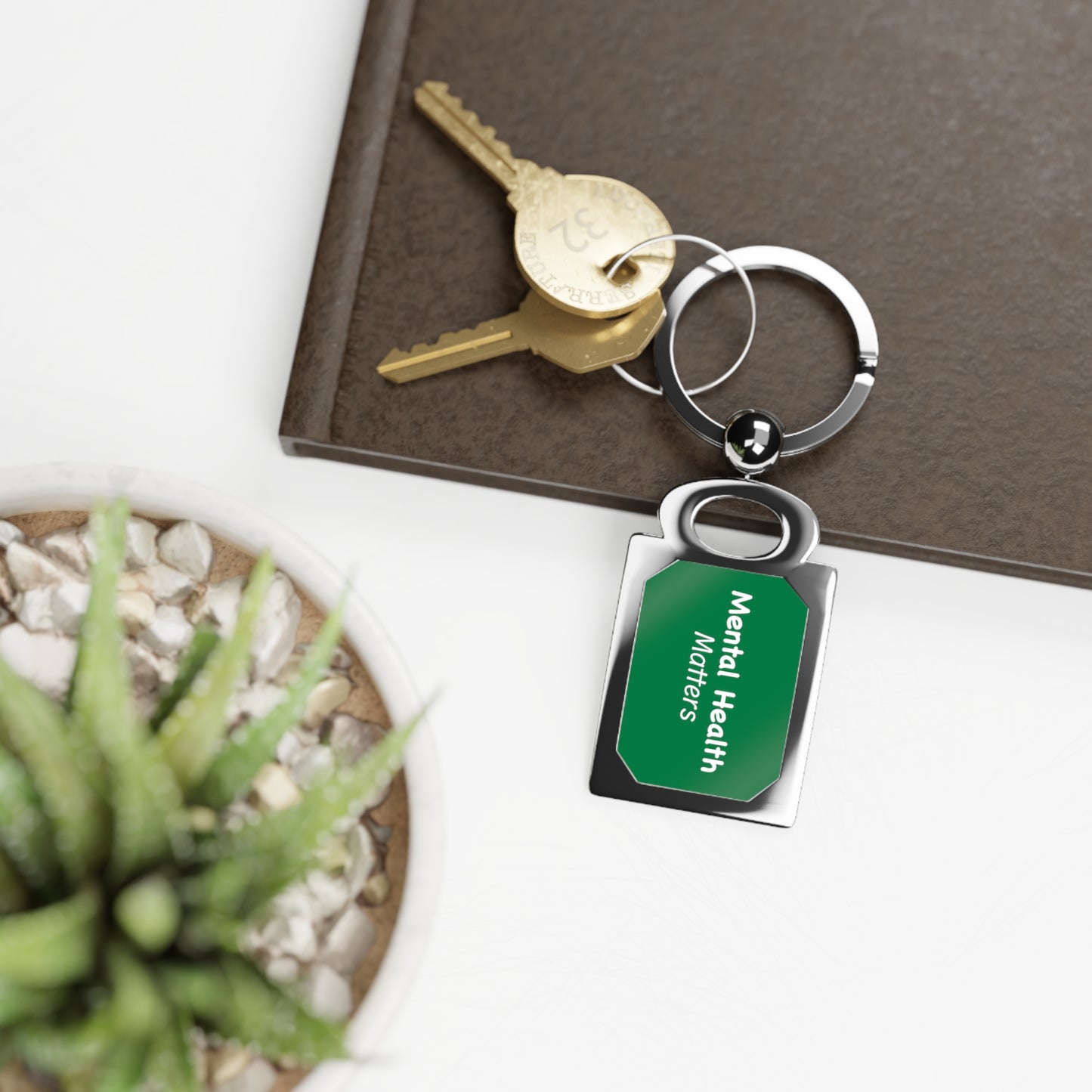 Mental Health Matters Rectangle Photo Keyring