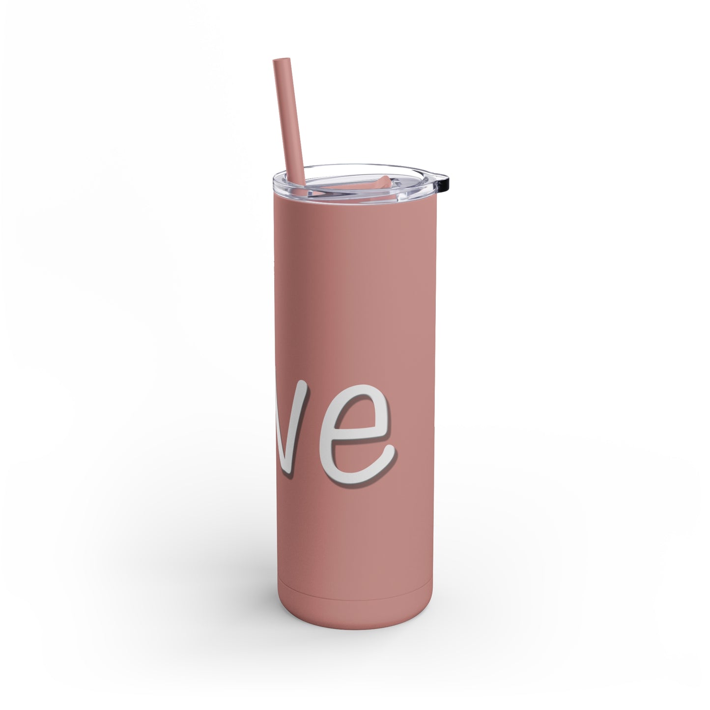 Semi-Colon L;ve Skinny Matte Tumbler, 20oz