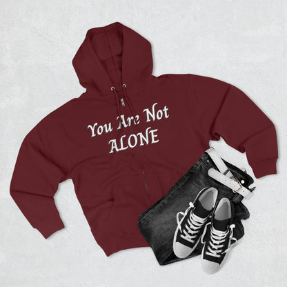 You Are Not Alone Unisex Zip Hoodie